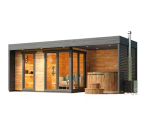 Traditional 2-4 Person Wooden Outdoor Steam Sauna Room