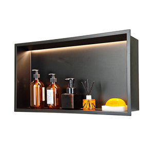 Best Selling Modern LED Wall Niche Black Stainless Steel