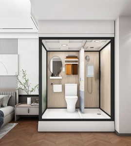 Prefab Bathroom Steam Shower Cabin Glass Enclosure