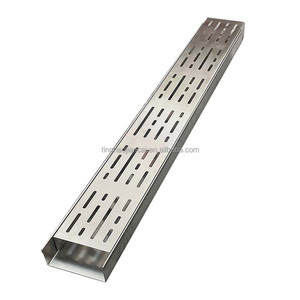 304 Stainless Steel Flat Linear Drain Trough | Balcony Patio Roof Garden Drainage Gutter Kit