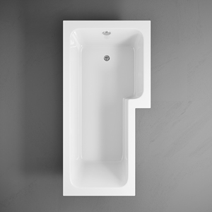 L Shape Drop-in Bathtub Acrylic Embedded Bath Tub