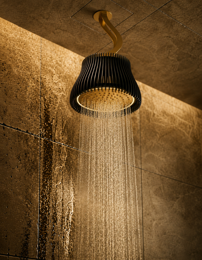 Colston Architectural Unique Shape Overhead Concealed Shower
