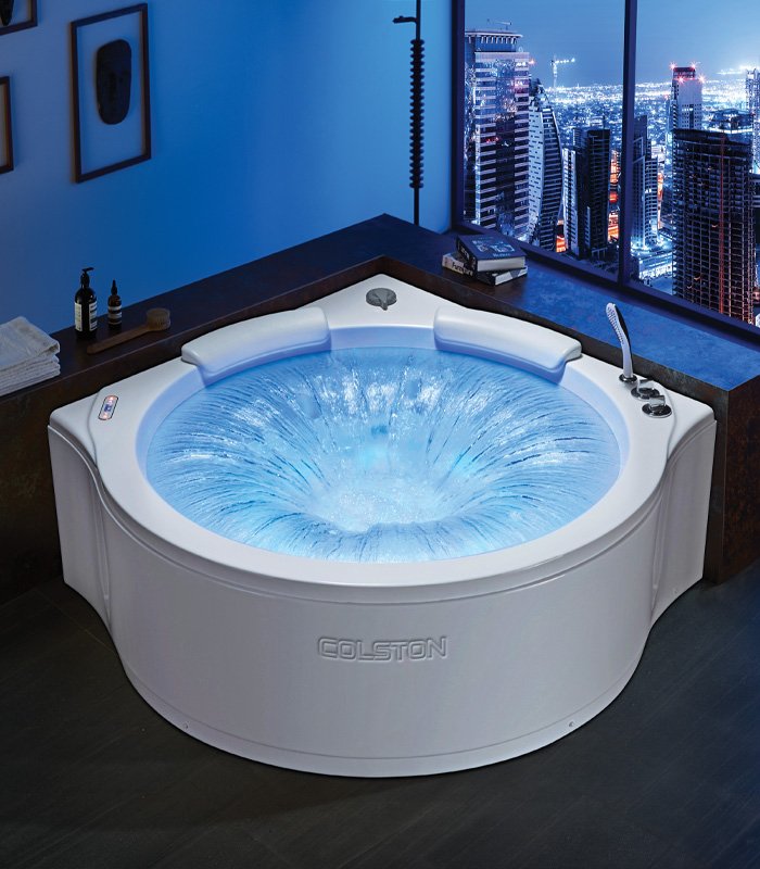Colston Oprah Waterfall Whirlpool Bath — Luxury hydrotherapy suite
