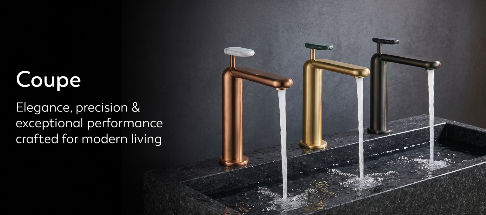 Colston Aero-Drop Suspended Ceiling Faucet in Brushed Gold Finish