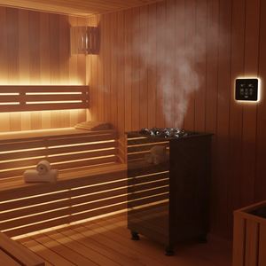STEPON Factory 4.5KW-18KW WiFi APP Gerador De vapor Dry /Wet 2 in 1 Combined Sauna Stove Heater with Integrated Steam Generator
