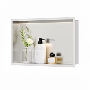 Modern Hotel Apartment Stainless Steel Lightweight Tileable Niche