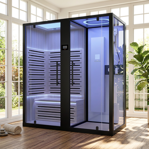 Indoor Steam Sauna Wooden Cabin All in One