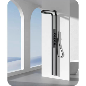 Luxury Single-Handle Stainless Steel Shower Set Full Body Rain Multifunctional Faucets Ceramic Valve