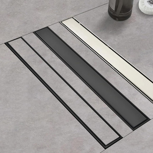 Custom Linear Shower Drain Barrier Free Invisible Stainless Steel Tile Insert Floor Drain for Bathroom Outdoor Use SUS304/316
