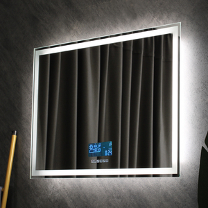 Customized Size Square Frameless Bathroom Mirror Defogger Smart Led Mirror Bathroom