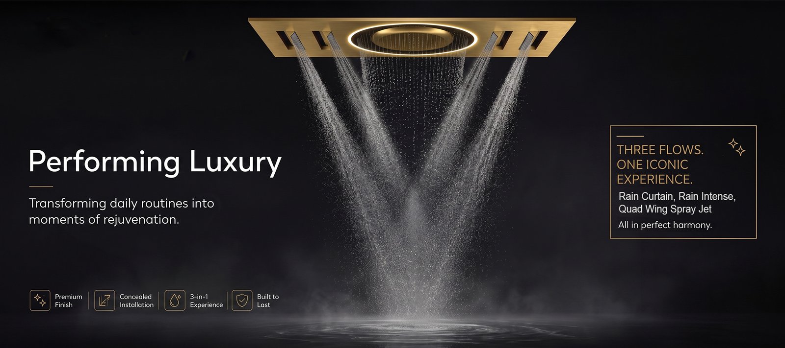 Colston X3 Lume ambient light concealed shower trends