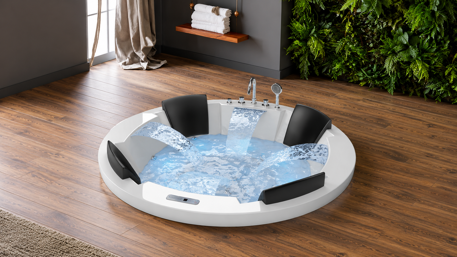 Colston Custom Length Ceiling Faucet for Penthouse Applications
