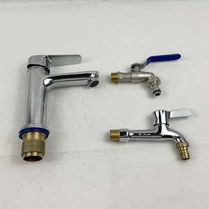 Custom Plumbing Accessories Kitchen Water Tap Counter Top Washroom Sink Bathroom Hand Washbasin Wash Copper Brass Basin Faucet